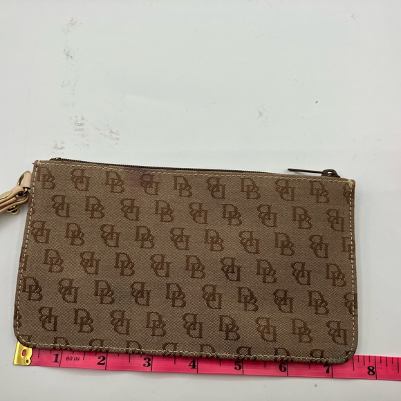 Dooney & Bourke Tan Logo Wristlet - Picture 7 of 8